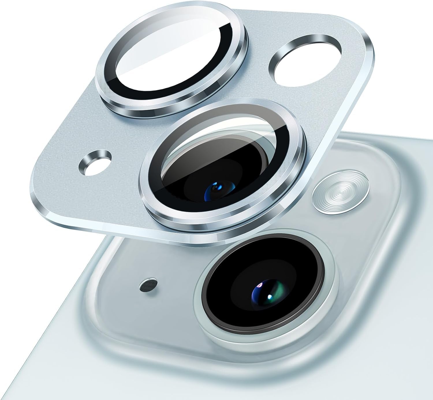 IPhone 16 Camera Lens Replacement Kit - 2pc Back Glass Lens With Tools & Adhesive For DIY Repair