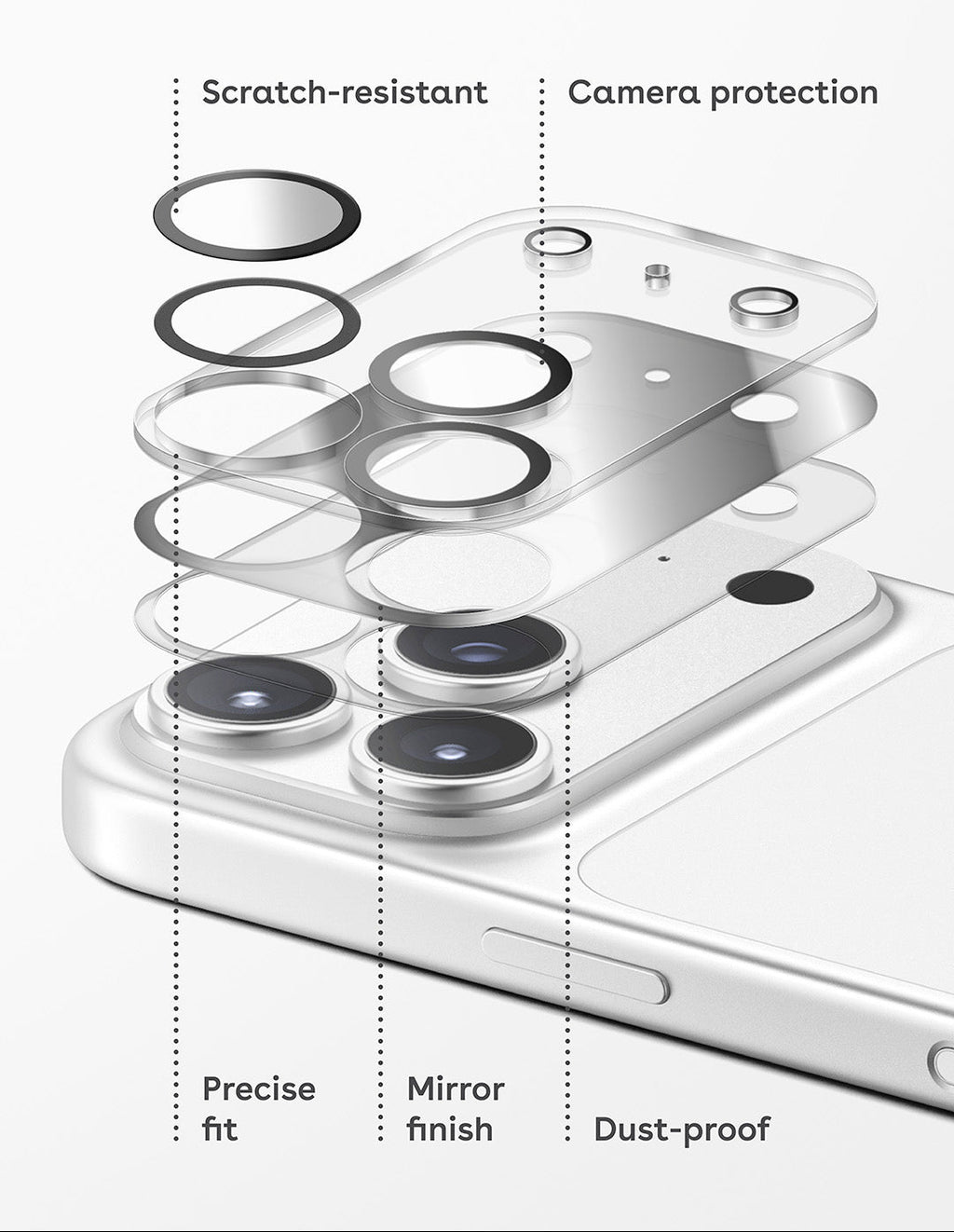 ultraglass.in Camera Lens Protector for iPhone 17 Series