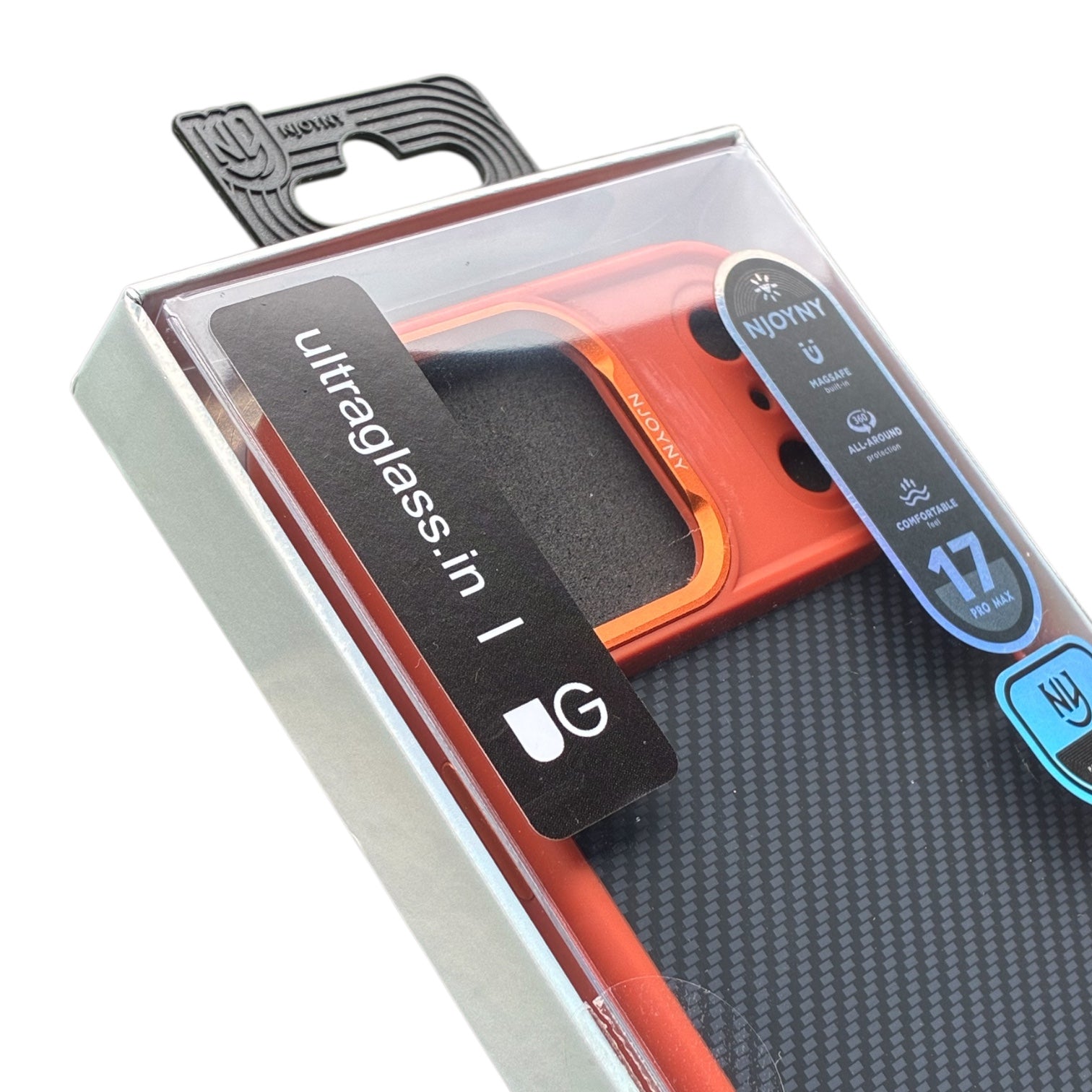 MagSafe Carbon Orange Case for iPhone 17 Pro/Max
