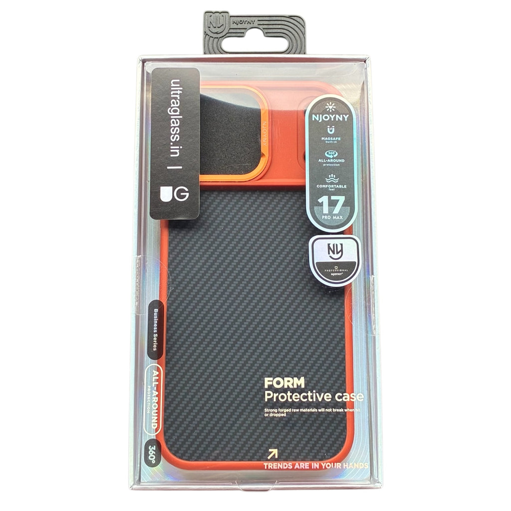 MagSafe Carbon Orange Case for iPhone 17 Pro/Max