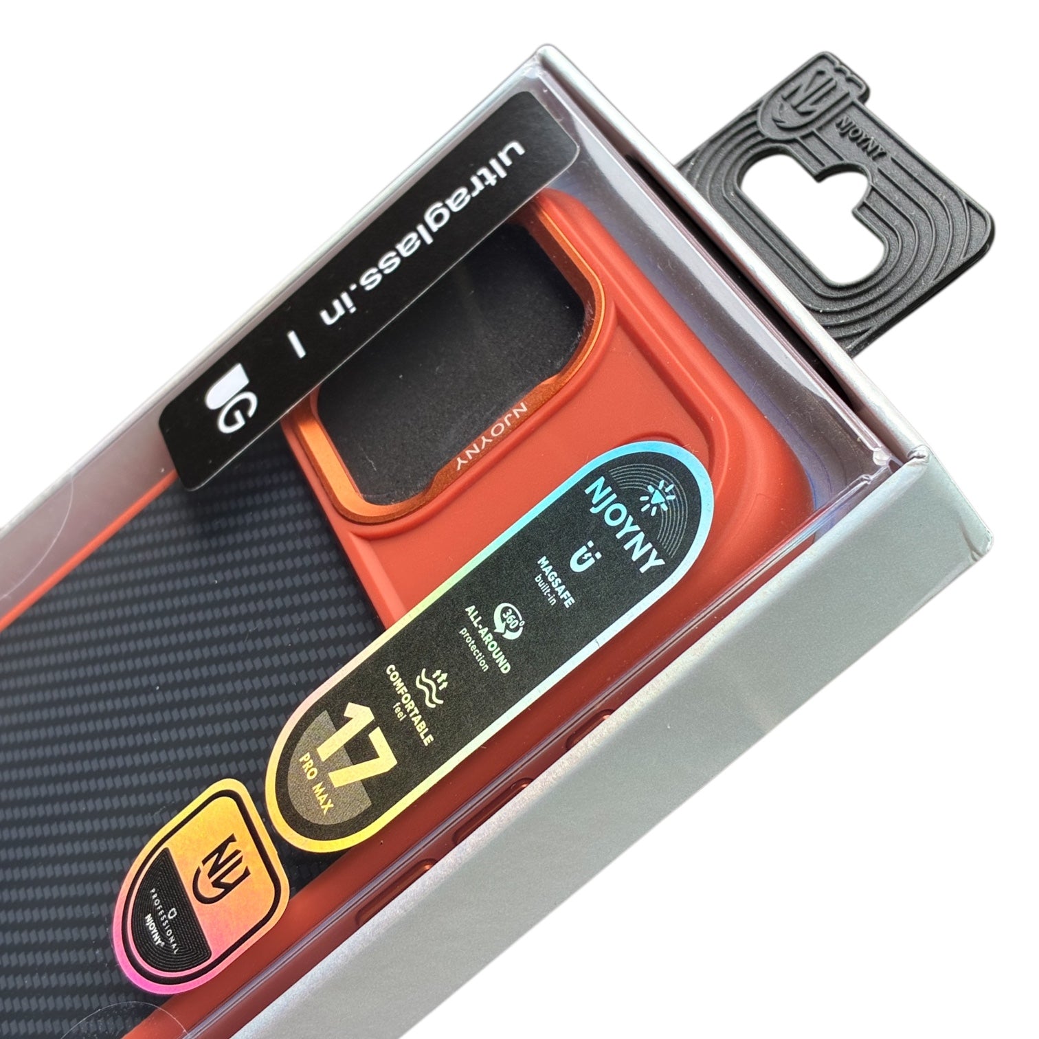 MagSafe Carbon Orange Case for iPhone 17 Pro/Max