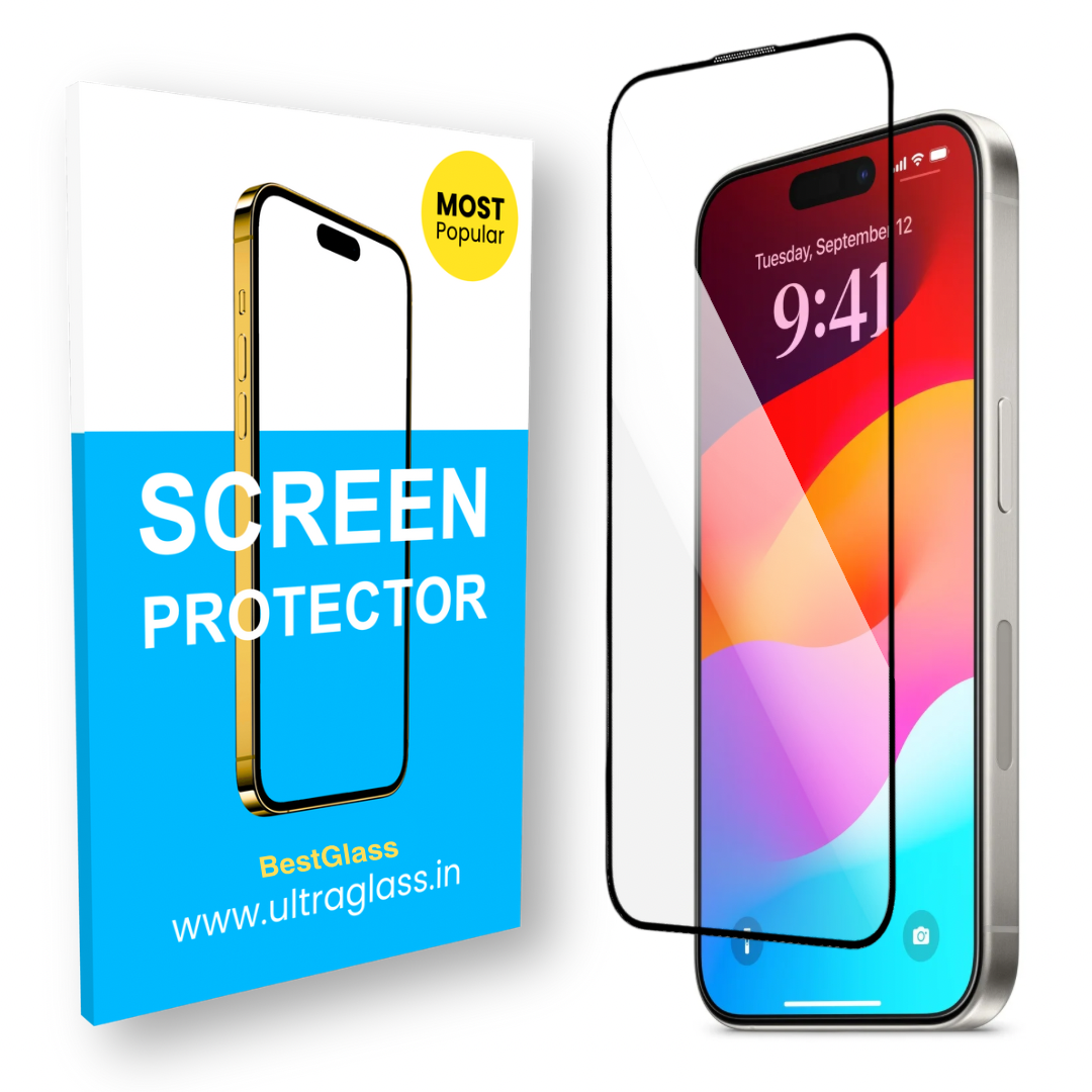 ultraglass.in Tempered Glass Screen Protector for iPhone 15