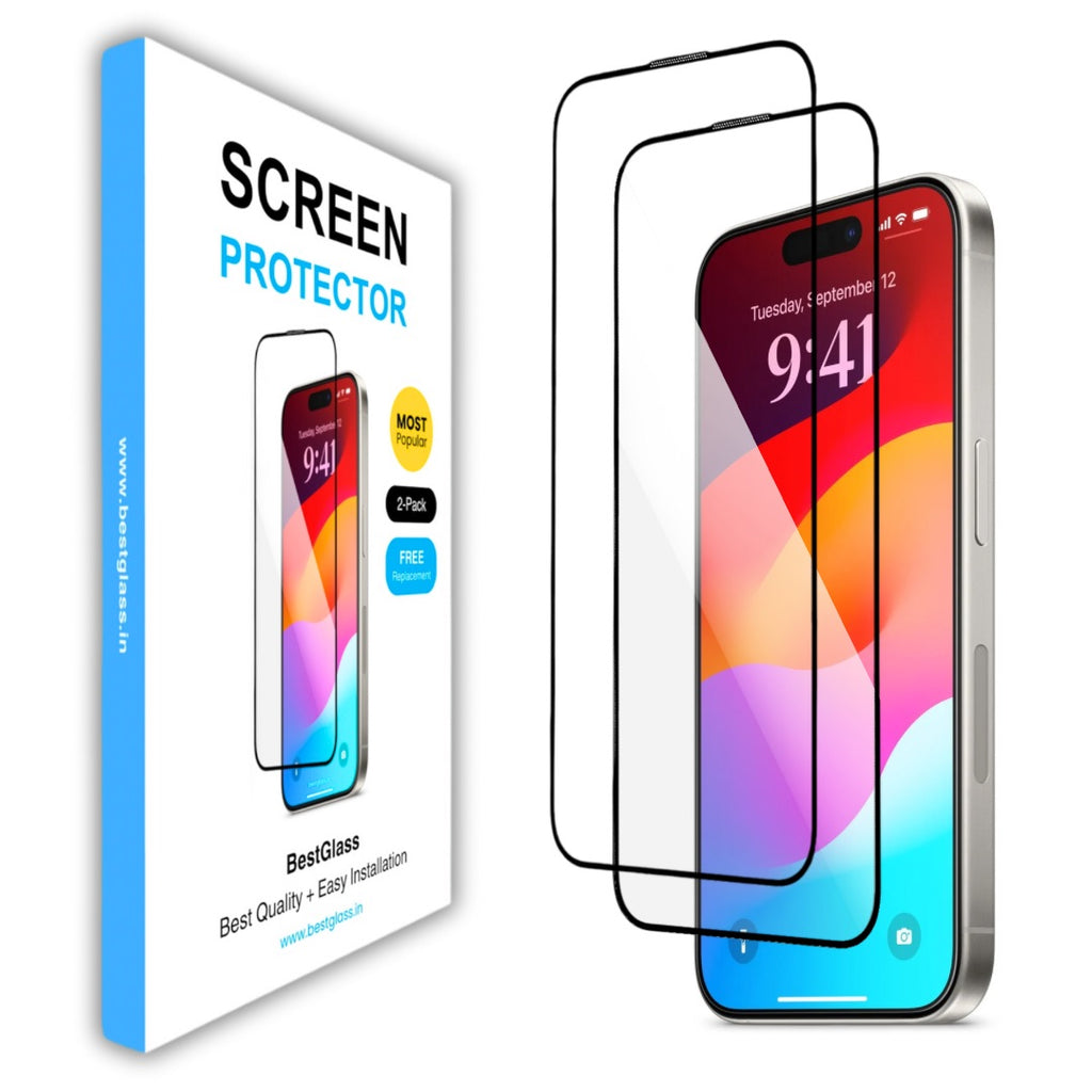 BestGlass Screen Protector for iPhone (Pack of 2)