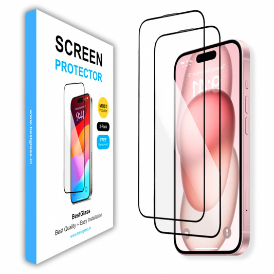 ultraglass.in Tempered Glass Screen Protector for iPhone 15 Plus