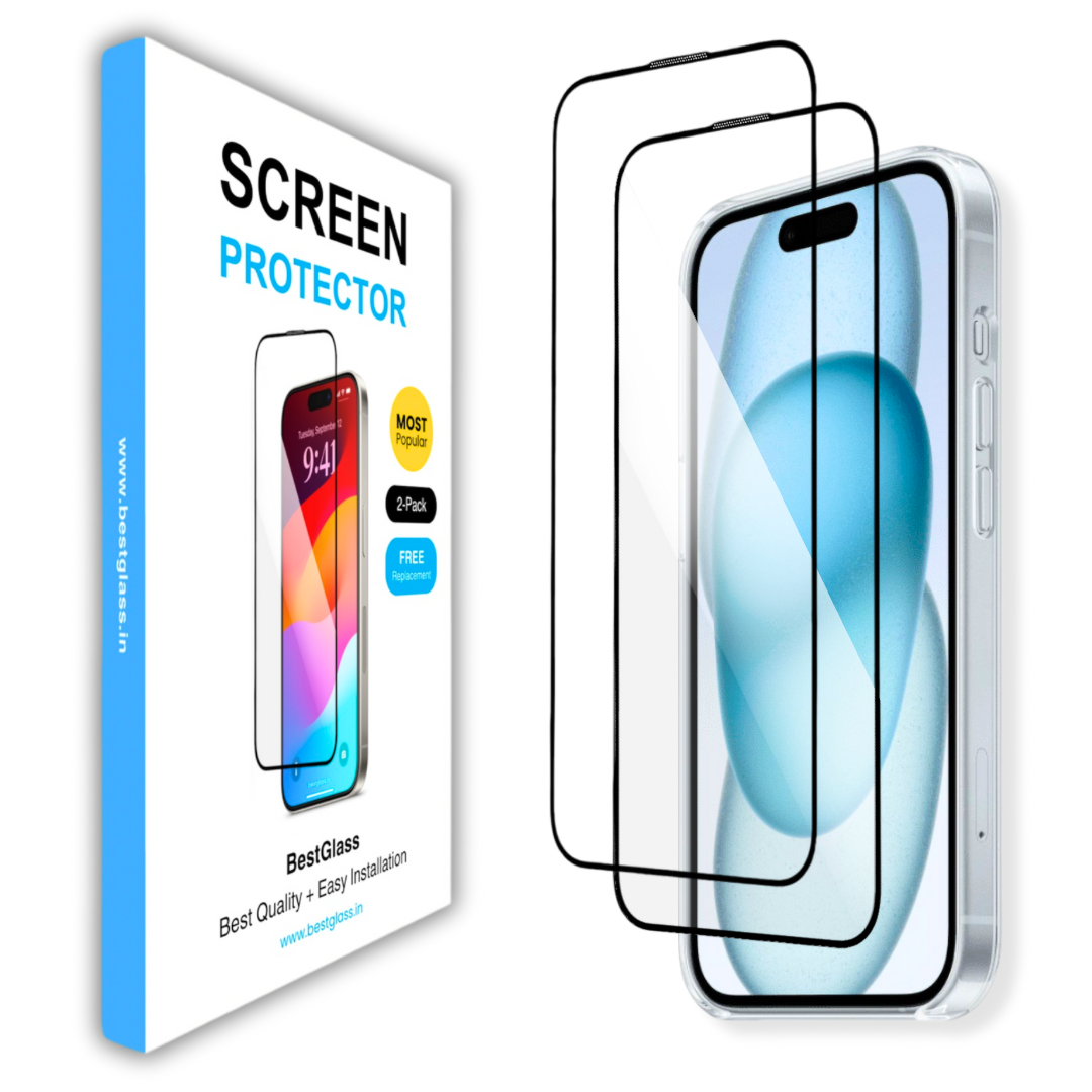ultraglass.in Tempered Glass Screen Protector for iPhone 15